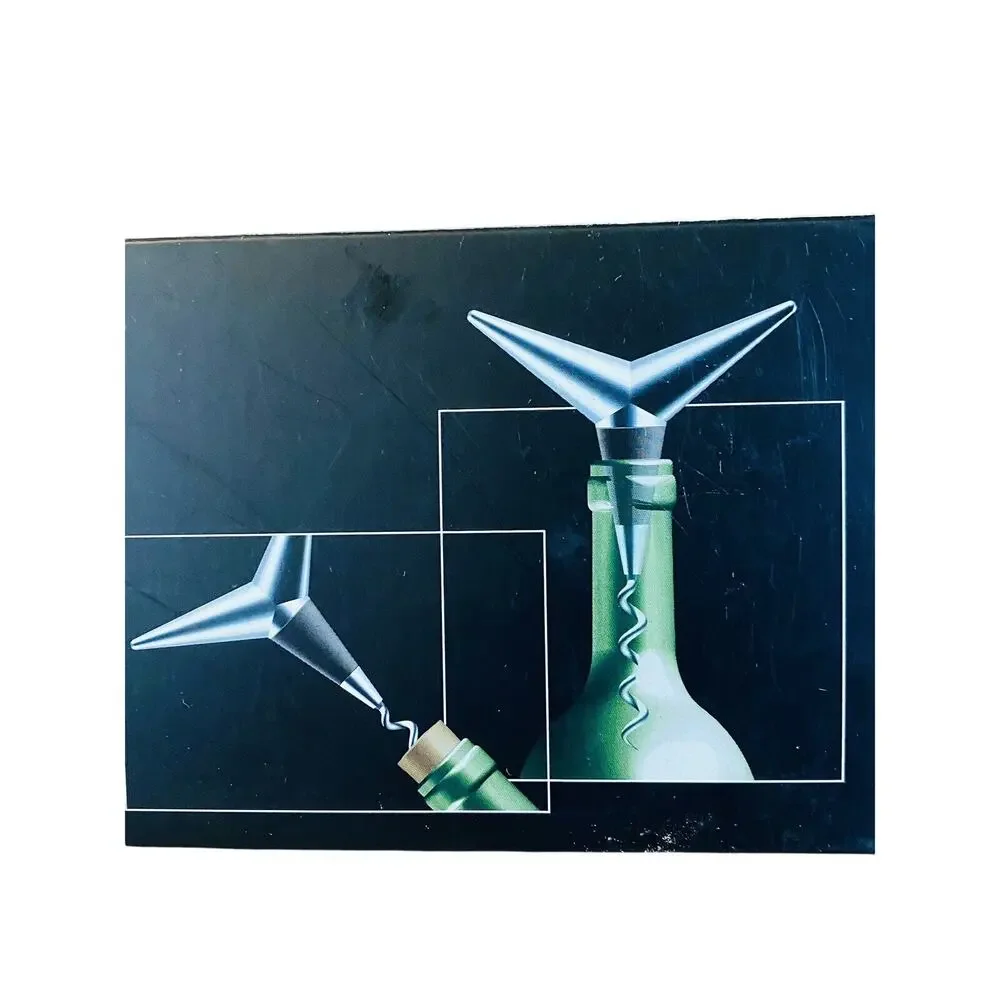Tommy Larsen Denmark Corkscrew Wine Stopper Bar Tool Set Boxed Danish Modern